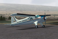 Screenshot of Aerotaxi Avianca DeHavilland DHC-2 on the ground.
