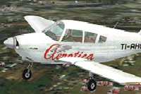 Screenshot of Aerotica Piper 180 TI-AHQ in flight.