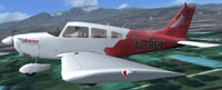 Screenshot of Piper Archer II TI-BEX in flight.