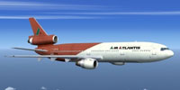 Screenshot of Air Atlantis Virtual Douglas DC-10 in flight.