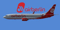 Screenshot of Air Berlin Boeing 737-800WL in flight.