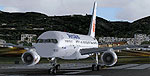 Screenshot of Air Calin Boeing 757-236 on runway.