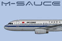 Side profile Air China Airbus A320 IAE.