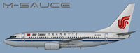 Profile view of Air China Boeing 737-700.