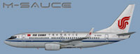 Profile view of Air China Boeing 737-700W.