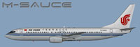 Profile view of Air China Boeing 737-800.