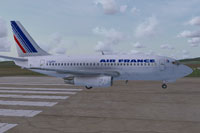 Screenshot of Air France Boeing 737-200 on the ground.