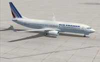 Screenshot of Air France Boeing 737-800 on the ground.