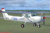 Screenshot of Air France Cessna C150 on the ground.