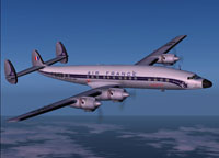 Screenshot of Air France SuperStarliner in flight.