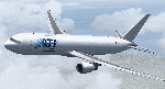 Screenshot of Air Transport International Boeing 767-300 in flight.