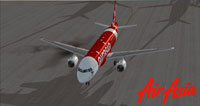Screenshot of AirAsia Thailand Airbus A320 on the ground.
