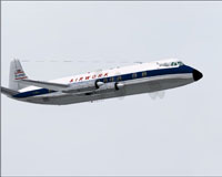 Screenshot of Airwork Ltd. Vickers Viscount in flight.