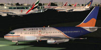 Screenshot of Alliance Air Boeing 737-200 on the ground.