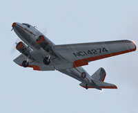 Screenshot of American Douglas DC-2 shortly after take-off.