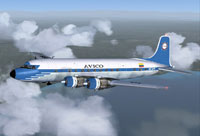 Screenshot of Avico Douglas DC-6 in flight.