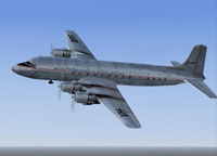 Screenshot of BCPA Douglas DC-6 in flight.