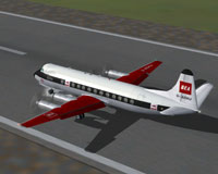 Screenshot of BEA Viscount 802 on runway.