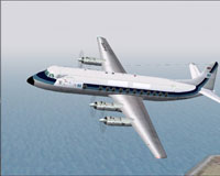 Screenshot of BMA/BUA Hybrid Viscount 833 in flight.