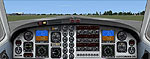 Screenshot of Beech King Air 350 Doublescreen Panel.