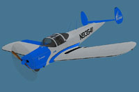 Screenshot of a blue and silver Classic Wings ERCO Ercoupe.
