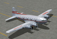 Screenshot of Boeing 307 Stratoliner on the ground.
