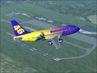 Screenshot of Boeing 737-200 Advanced in the air.