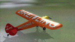 Screenshot of Breitling Piper Super Cub on the ground.