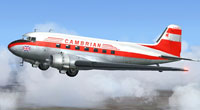 Screenshot of Cambrian Airways Douglas DC-3 in flight.