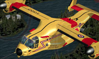 Screenshot of Canadian Forces SAR Osprey in flight.