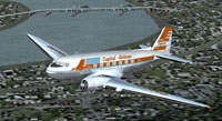 Screenshot of Capital Airlines Douglas DC-3 in flight.