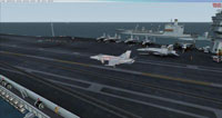 Screenshot of a carrier off the Washington Coast.