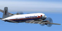 Screenshot of Cayman Airways Cargo Douglas in flight.