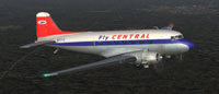 Screenshot of Central Air Douglas DC-3 in flight.