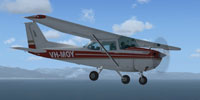 Screenshot of Cessna 172 VH-MOY in flight.