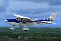 Screenshot of Cessna 182T N6978T in flight.
