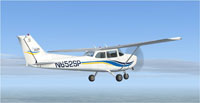 Screenshot of Cessna C172S N652SP in flight.