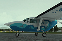 Screenshot of Cessna C337 Skymaster on the ground.