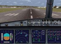 Screenshot of Airbus A340-200 panel.