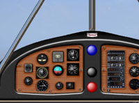 Screenshot of Beech 17 Staggerwing panel.