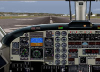 Screenshot of Beech B1900D panel.