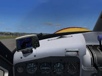 Screenshot of DeHavilland DHC-2 panel.