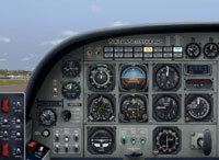 Screenshot of Default Cessna 208B panel.