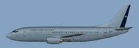 Profile view of Chile Air Force Boeing 737-300LL.