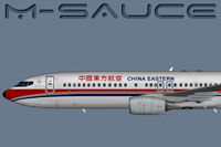Profile view of China Eastern Boeing 737-800.