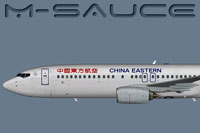 Profile view of China Eastern Boeing 737-800W.