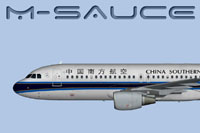 Side view of China Southern Airbus A320 CFM.