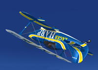 Screenshot of Christen Eagle II EI-BKA upside down in the air.