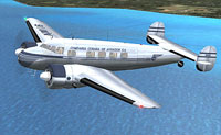 Screenshot of Cubana Lockheed L-10 Electra in flight.