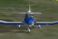 Screenshot of DR 400 Normand on the ground.